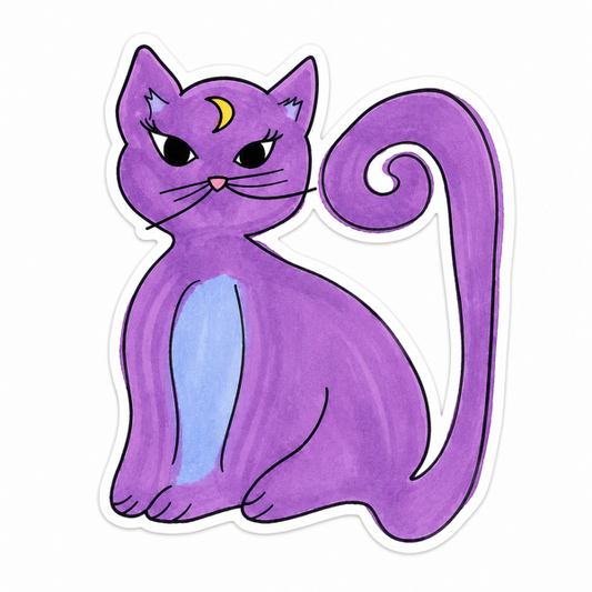 Lucky Wise Cat sticker